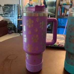 Creative Laser Cat Palm Pattern 304 Stainless Steel Car Water Cup